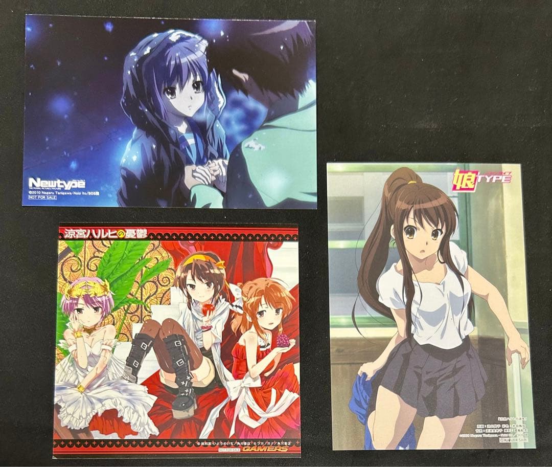 涼宮ハルヒの憂鬱 特典 イラストカード ポストカード まとめ売り