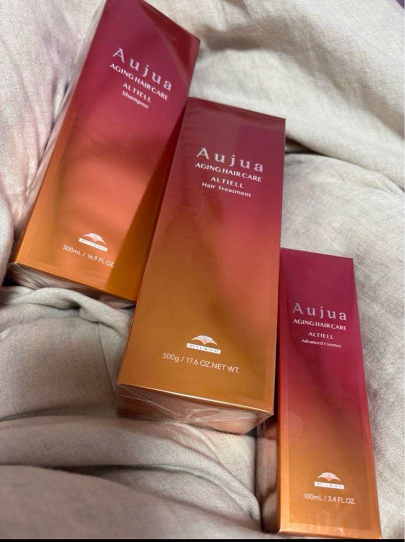 Aujua アルティールシャンプー ヘアトリートメント500g ミルク セット セット品】ミルボン オージュア アルティール シャンプー & ヘア