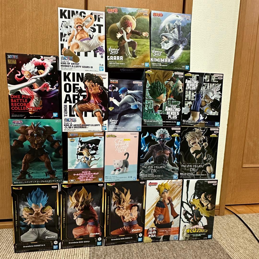 ワンピース ドラゴンボール ヒロアカ フィギュア まとめ売り 18点セット
