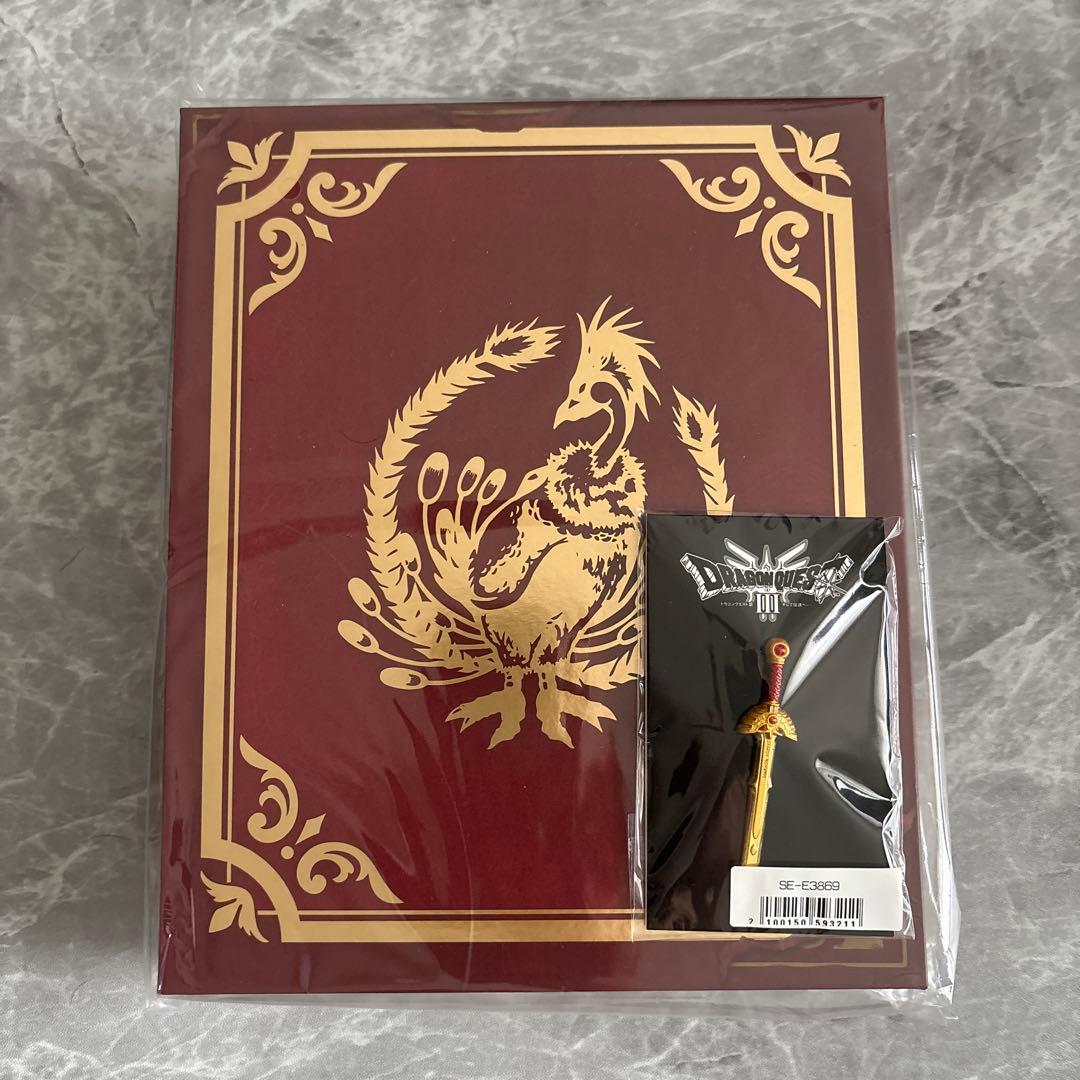 新品未開封品】ドラゴンクエスト3 Ⅲ ピンズ ロトの剣 ブック型収納