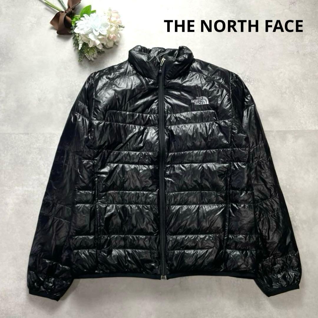 ノースフェイス ライトヒートジャケット ダウンジャケット M 黒 洗える 軽量