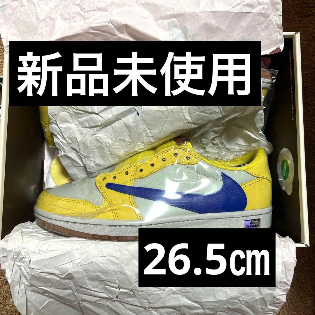 靴 Travis Scott Nike Air Jordan1 Low Canary Travis Scott x Air Jordan 1 Low OG SP 