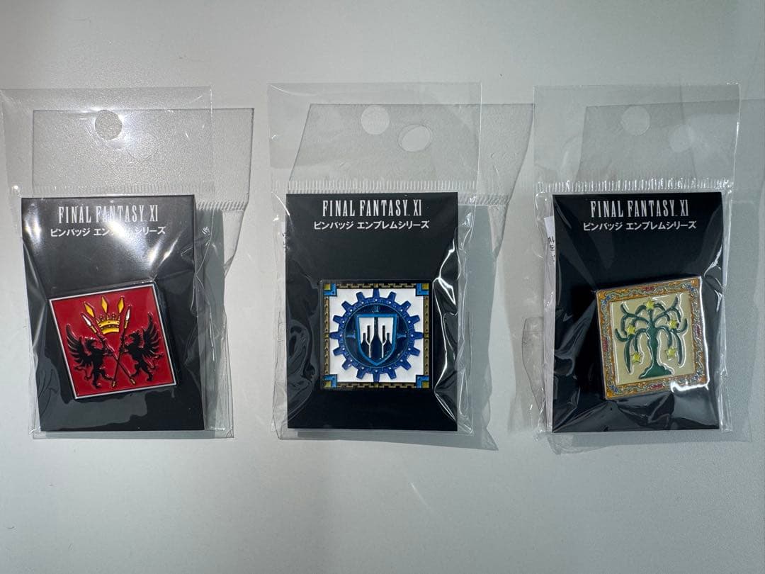 FINALFANTASY XI バストゥーク サンドリア ウィンダス ピンバッジ