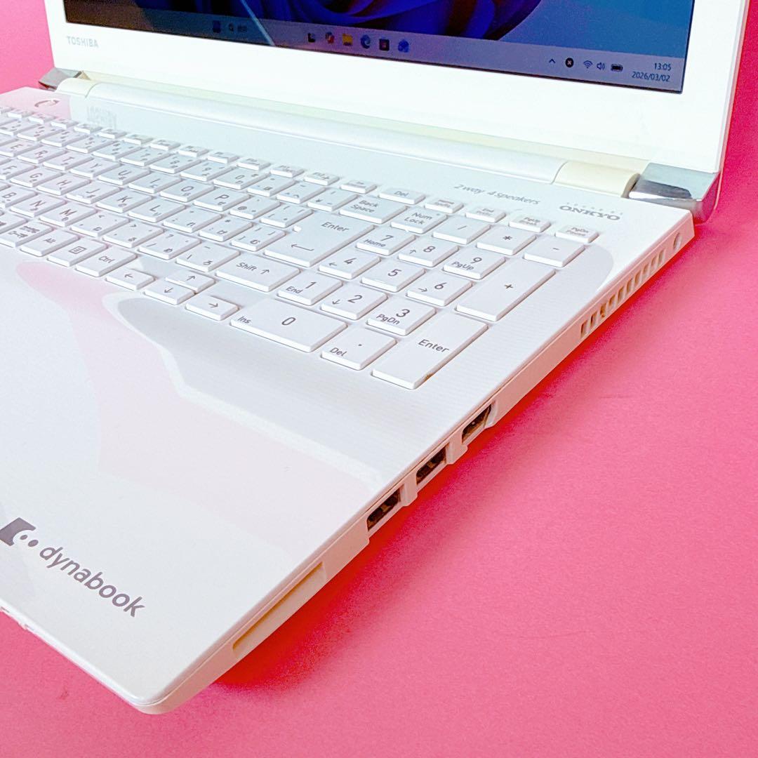 オフィス2024⭐️爆速SSD windows11 ノートパソコン カメラ 薄型