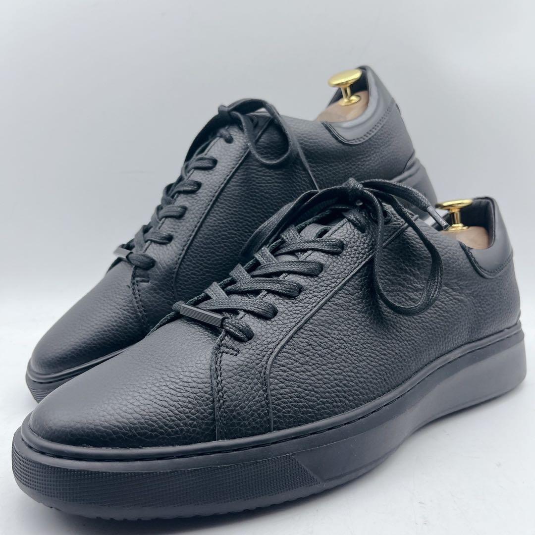 ほぼ未使用✨アウール デバイス1 ネロ レザースニーカー シボ革 オールブラック