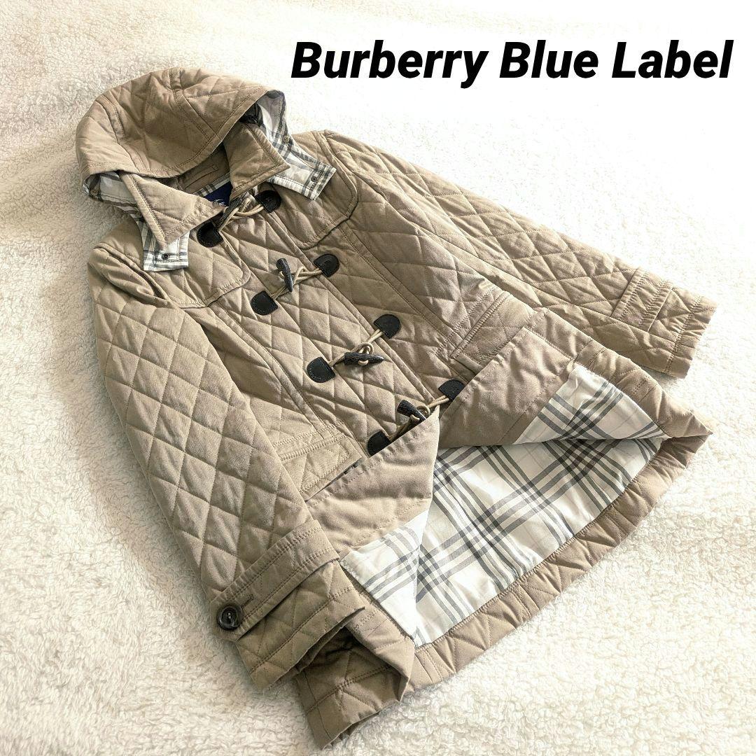 Burberry Blue Label バーバリー キルティングダッフルコート BURBERRY BLUE LABEL（バーバリーブルーレーベル） 美品△BURBERRY