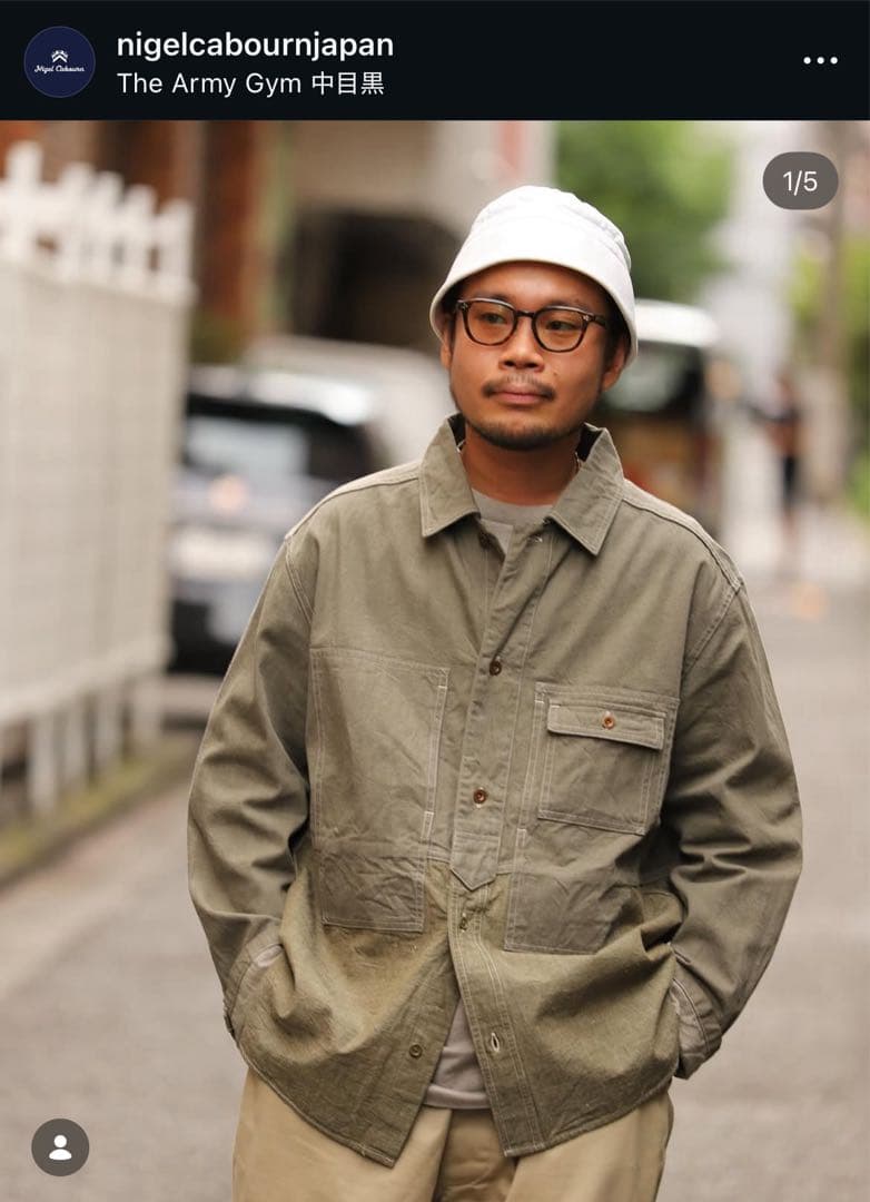 1*延様 NIGEL CABOURN UTILITY SHIRT TYPE2 5