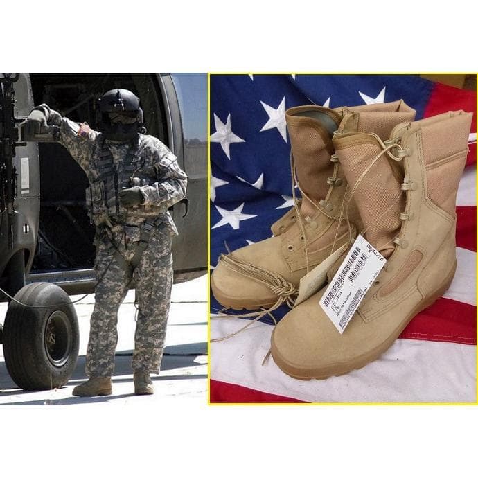 米軍実物 デザート ホットウェザーFRコンバットブーツ　８W　258