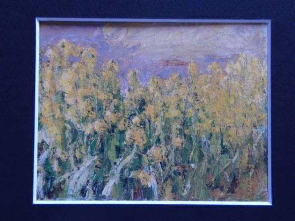 清原　重以知、菜の花、貴重版、額装用画集より、新品高級額、額装付