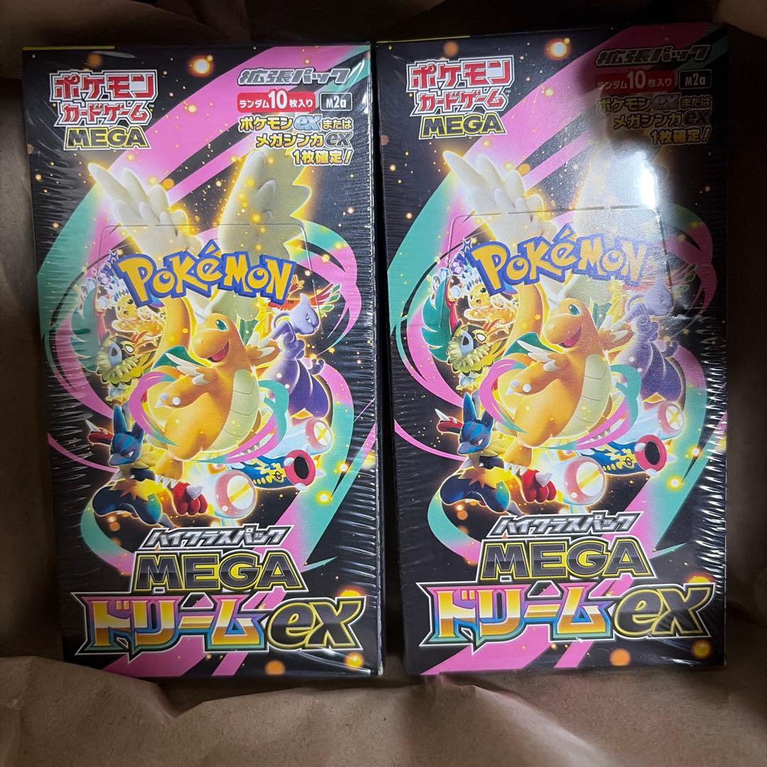 らくらくメルカリ便 ポケモンカード BOX シュリンク付き MEGAドリームex