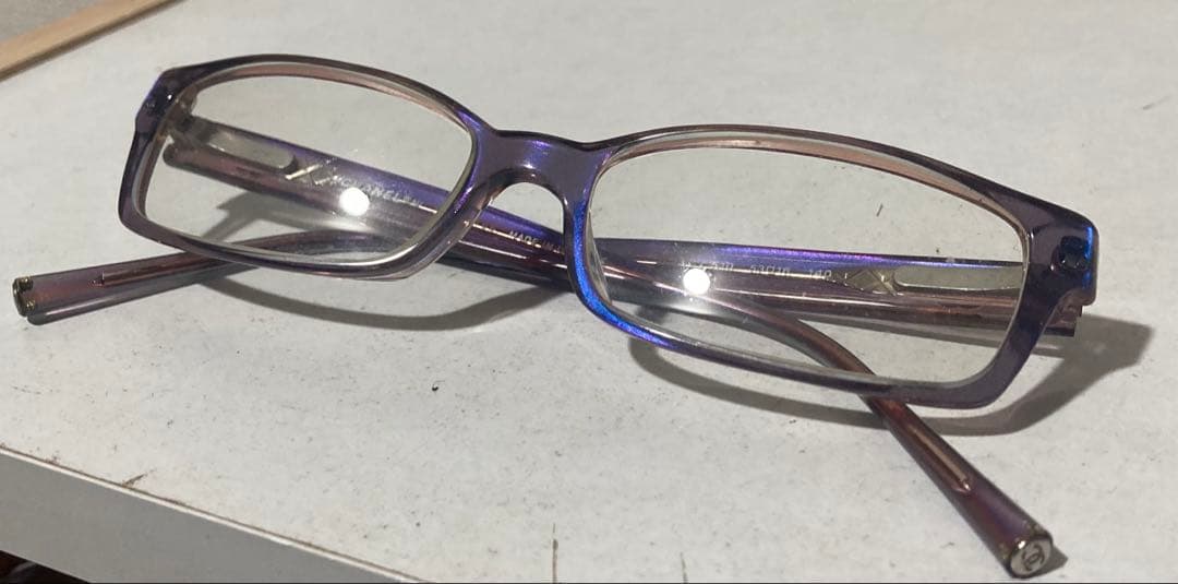 シャネル CHANEL メガネフレーム ココマーク 紫系 3013 c510