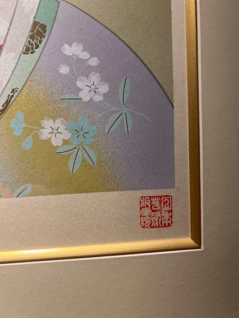 美品 上村松園【鼓の音】シルクスクリーン 380限定 - メルカリ