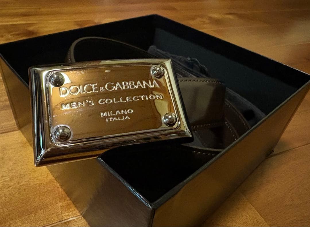 Dolce & Gabbana ドルガバ　メンズ ベルト ダークブラウン