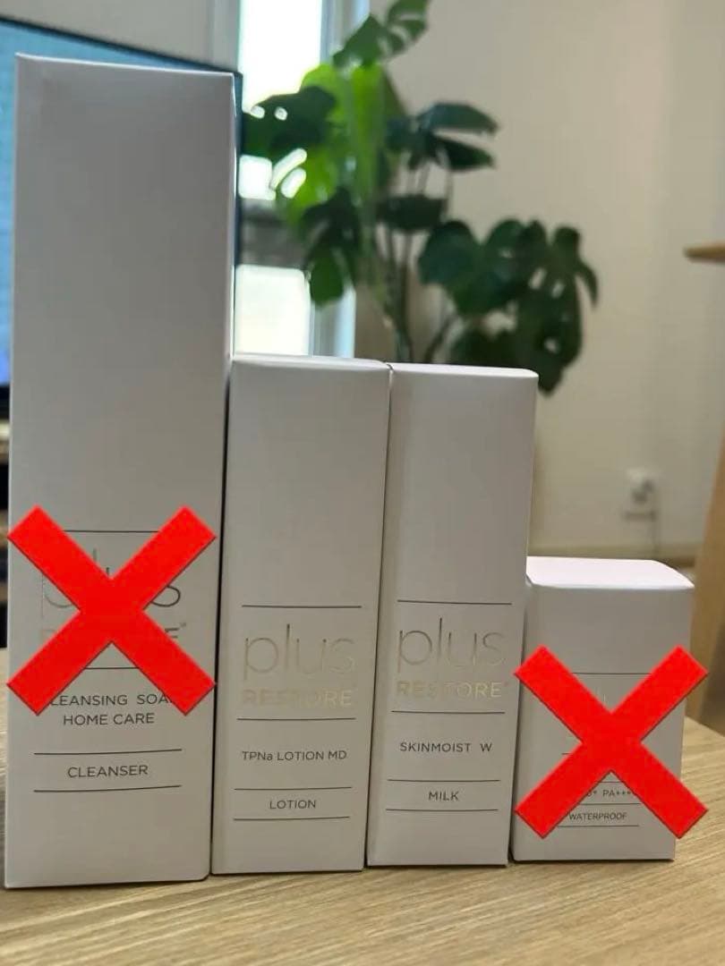 plus RESTORE スキンケア2点