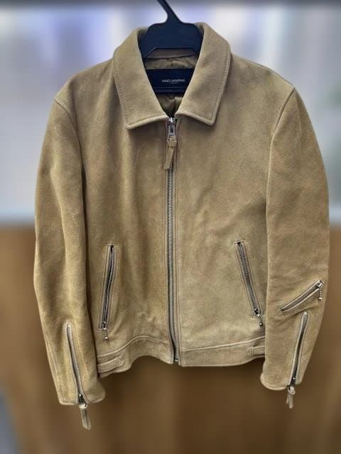 NANOUNIVERSE ナノユニバース ベージュ シングルライダースジャケット