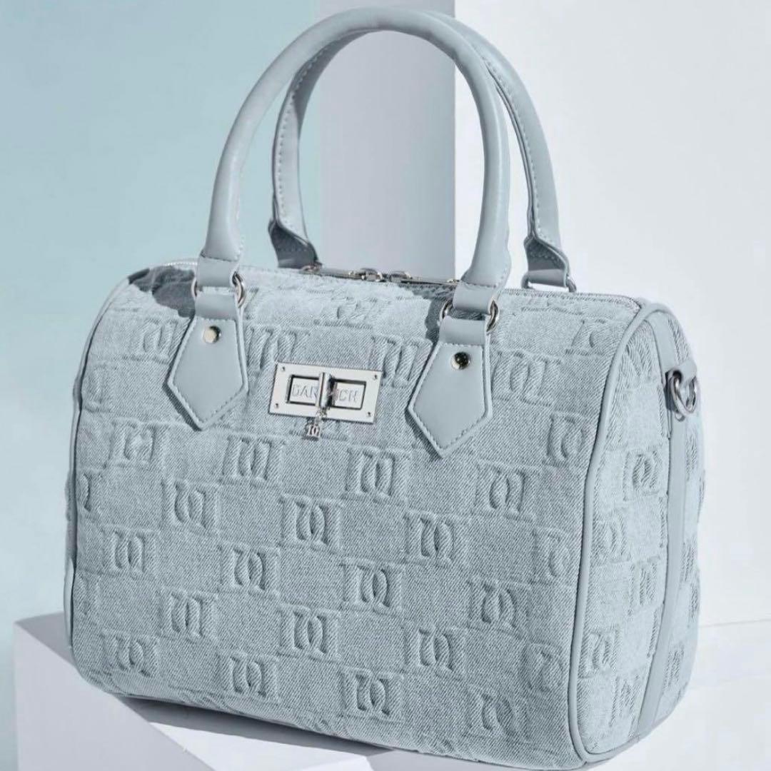 ダーリッチ エンボス　ロゴ　デニム　ボストンバッグ ノベルティ　バッグ　DD