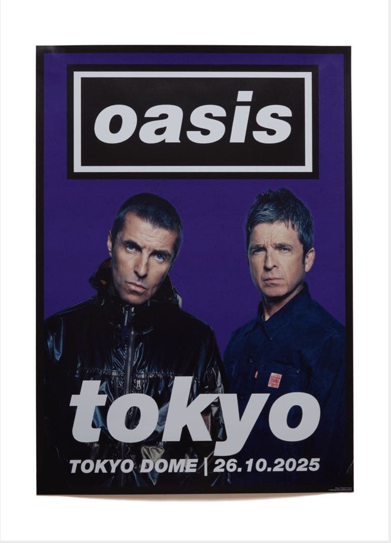 oasis 東京ドームポスター 2025年　10月26日