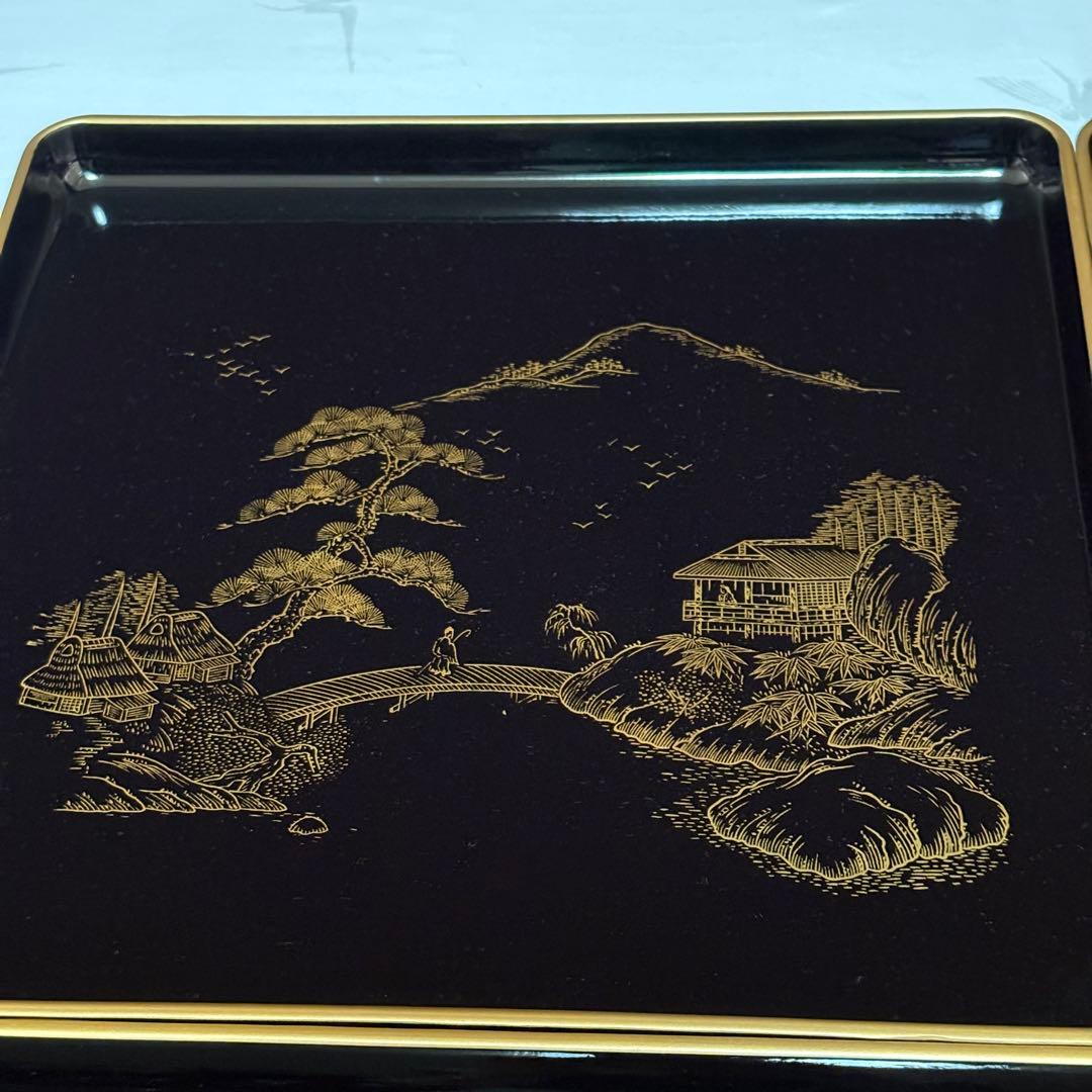 輪島塗 特製 優美堅牢 本仕立 懐石膳 会席膳 御膳 5膳 - メルカリ