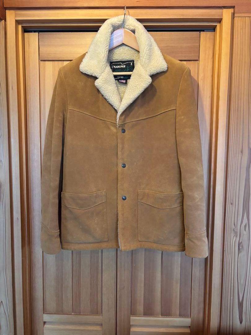 n*o様 最終値下げ！ schott スエード ボア付きジャケット ブラウン 楽天市場】schott(ショット） スエードランチコート 裏ボア メンズ