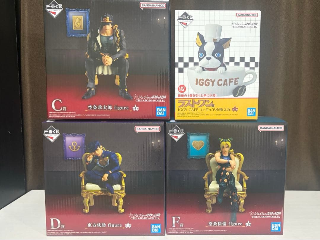 ジョジョの奇妙な冒険　一番くじ　C賞　D賞　F賞　ラストワン　セット　おまけ付き 一番くじ ジョジョの奇妙な冒険 フィギュア A賞 B賞 C賞 D賞 ラスト