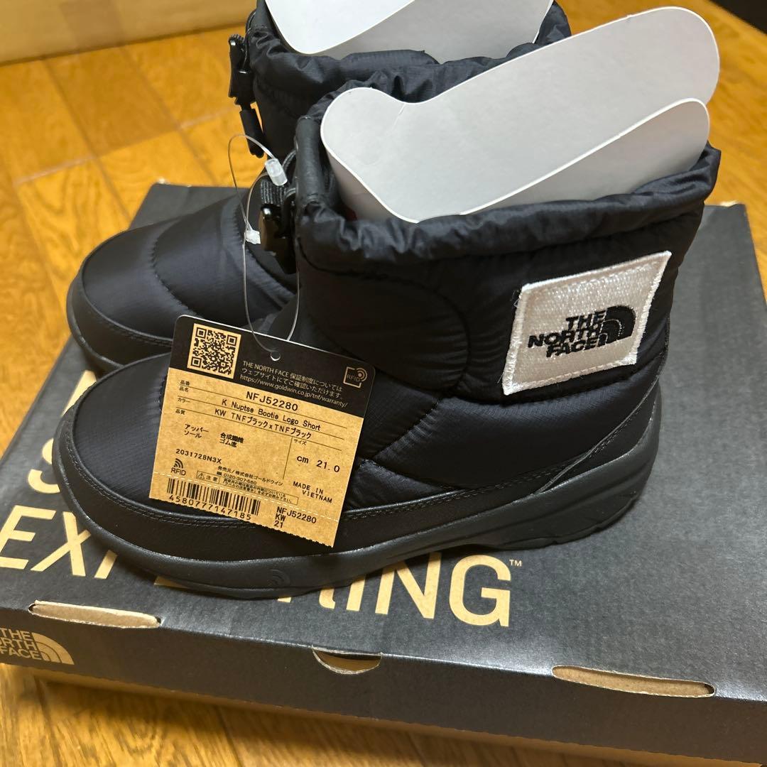 ノースフェイス　ヌプシブーティ　黒　21cm