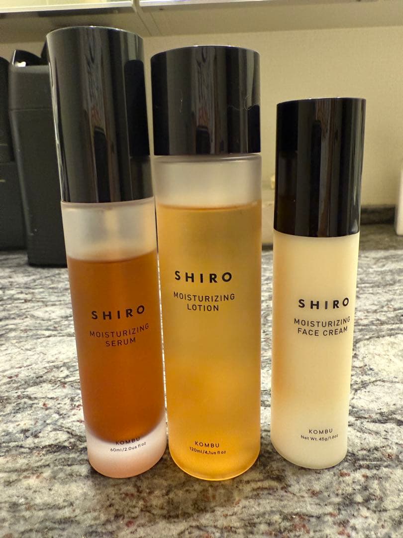 SHIRO がごめ昆布 化粧水・クリーム・美容液 3点セット