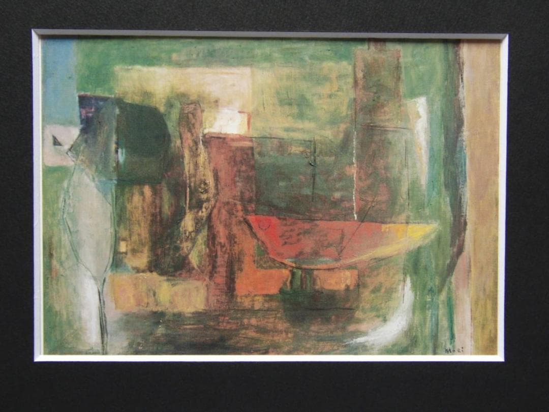 森敬子、鳥の巣、希少な画集より、新品高級額・額装付、状態良好