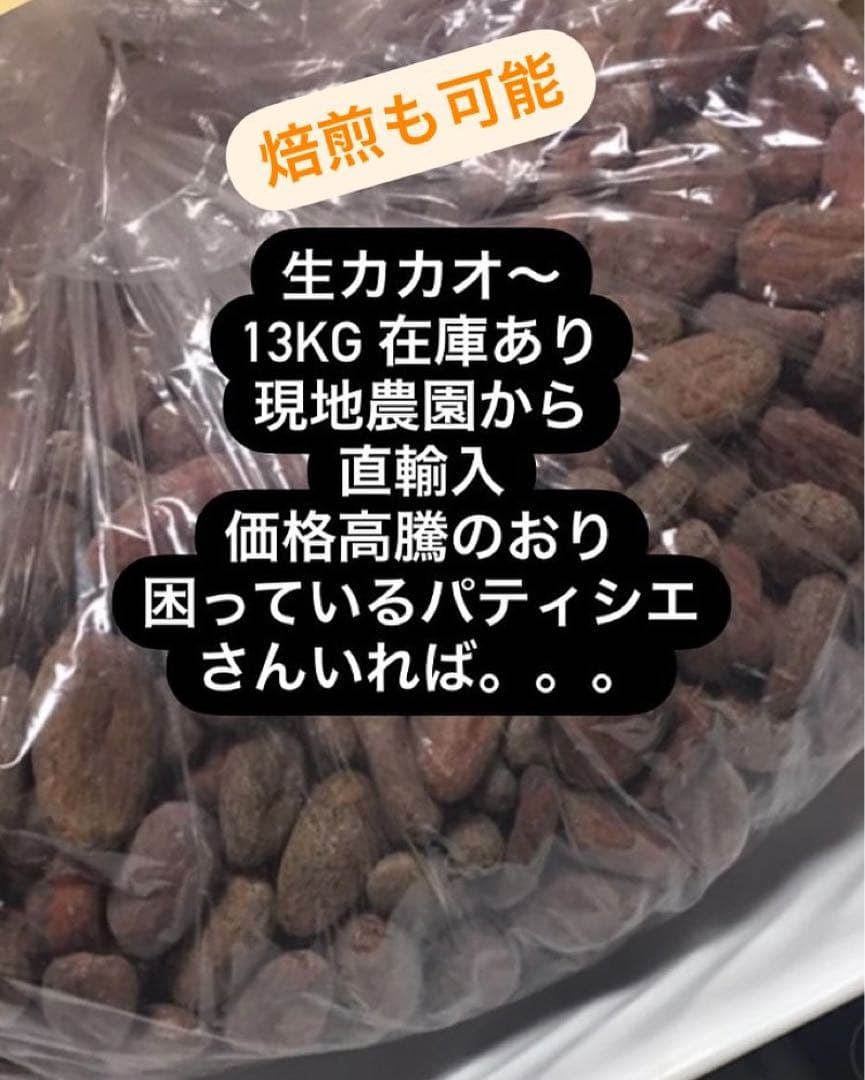 #生カカオ焙煎可能　価格相談