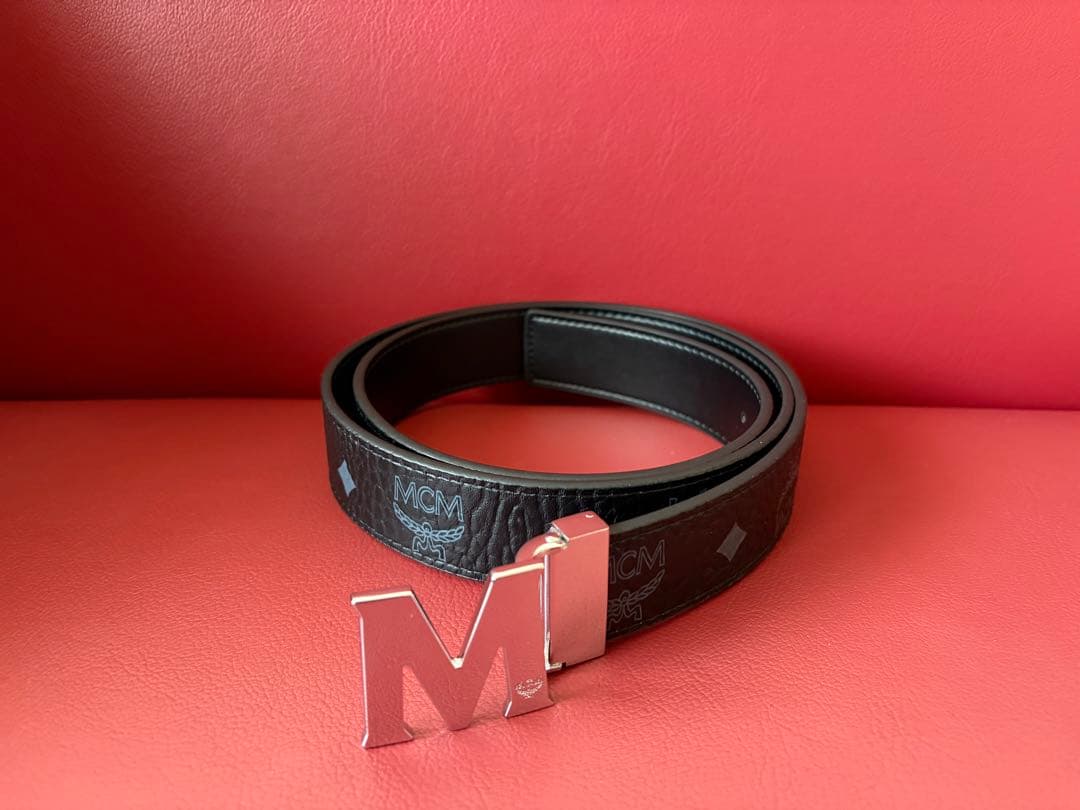 アヒル　MCM ブラック ベルト　新品未使用　115cm drip系