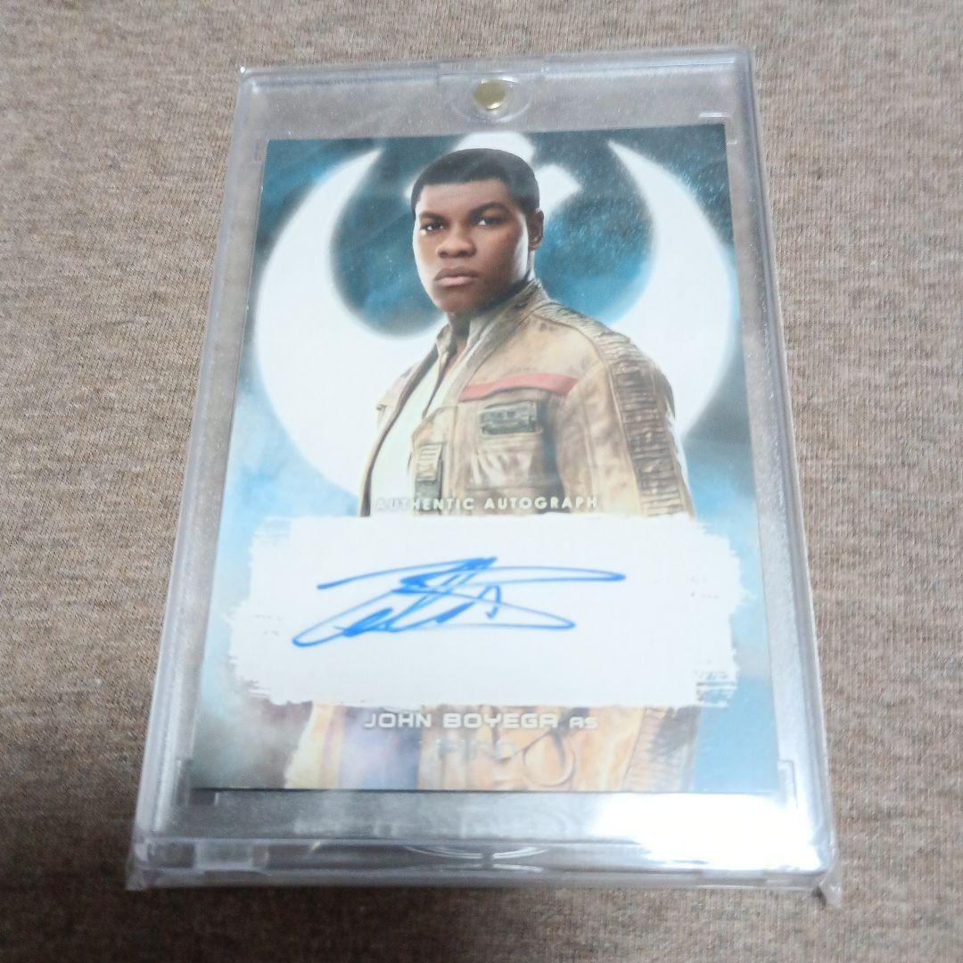 スターウォーズ 最後のジェダイ フィン 直筆サイン入り トレカ - メルカリ