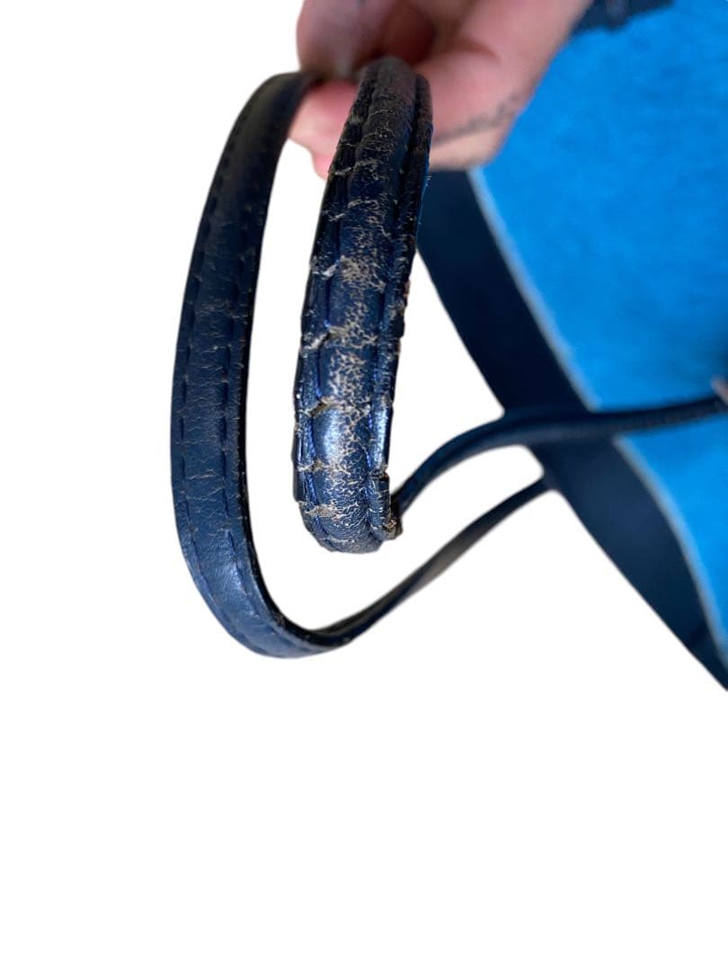 amantes amentes ハラコ バッグ ブルー - メルカリ