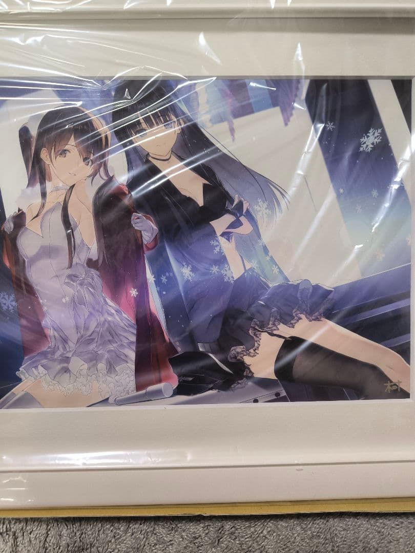 WHITE ALBUM2 なかむらたけし 箔押しサイン入り描き下ろし複製原画