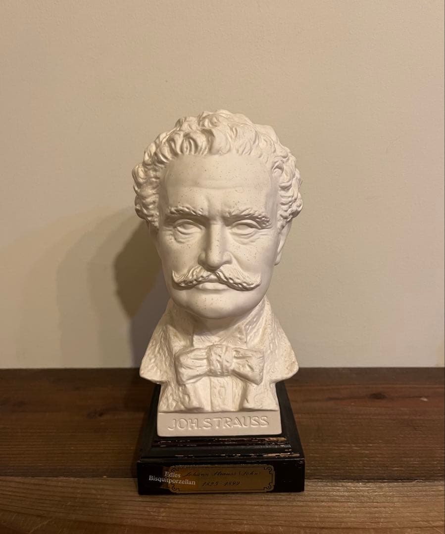 Johann Strauss 彫刻像 ヨハン・シュトラウス２世　ビンテージ