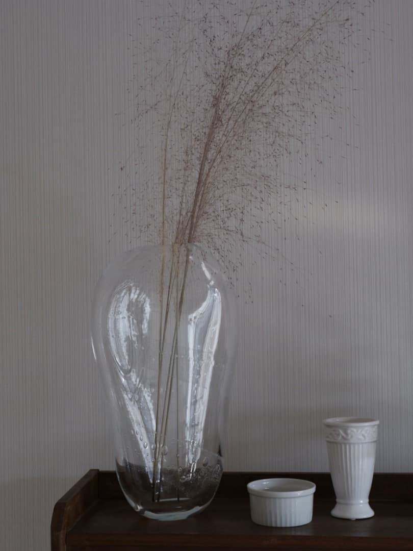 片桐芳明 ガラス 花瓶 宙吹き技法 稀少 華道具 現代芸術 Q1997 - メルカリ