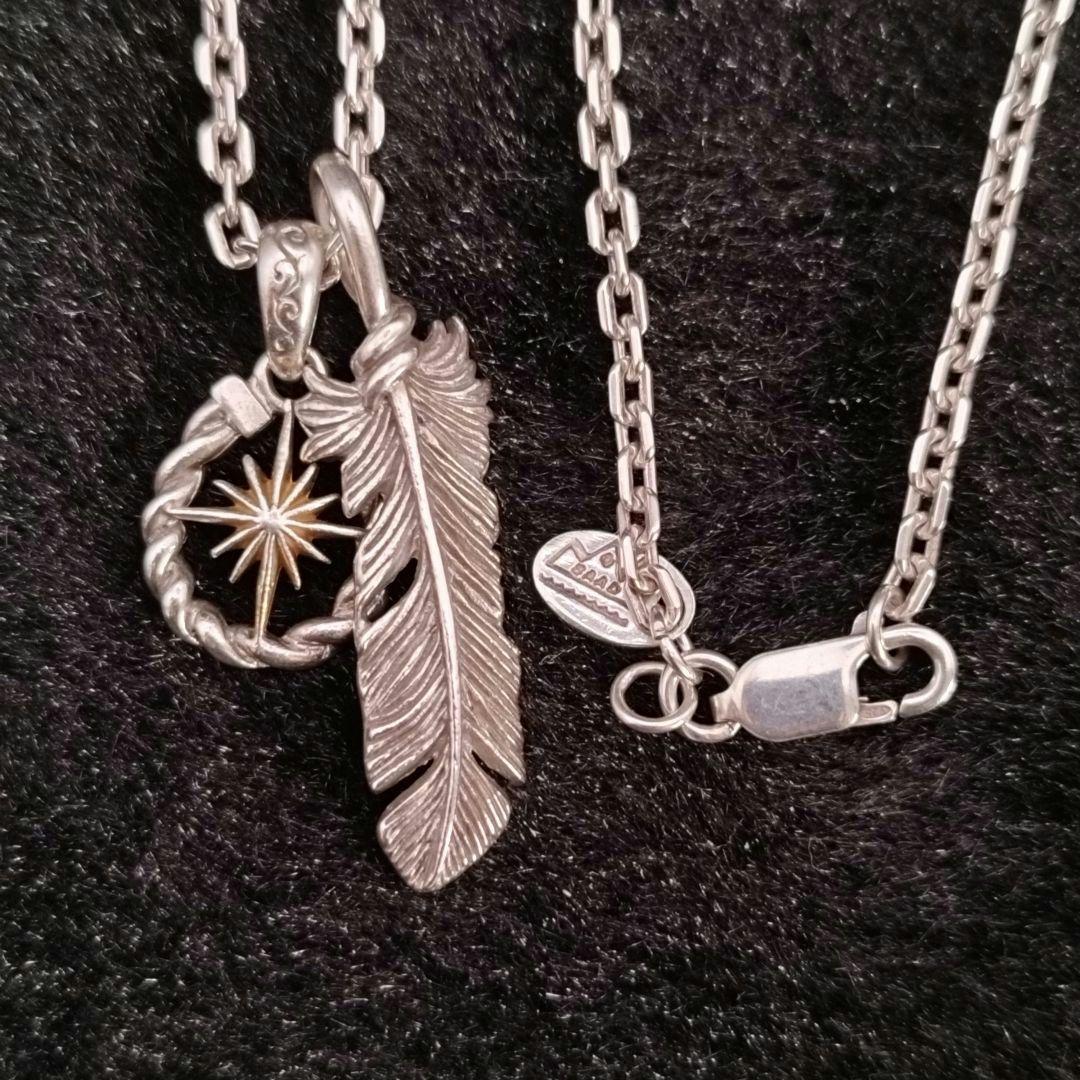 SAAD ネックレス シルバー925 silver925 フェザー 太陽神