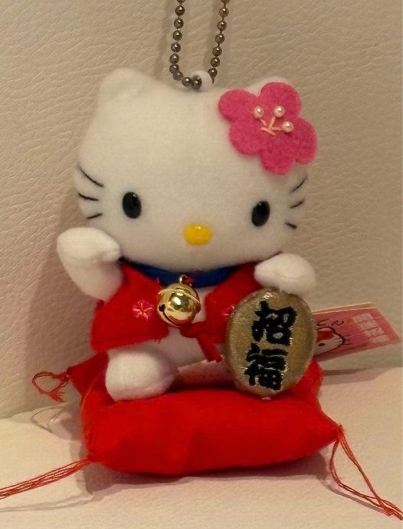 ハローキティ 特大 招き猫 ぬいぐるみ 希少 ハローキティ 招き猫