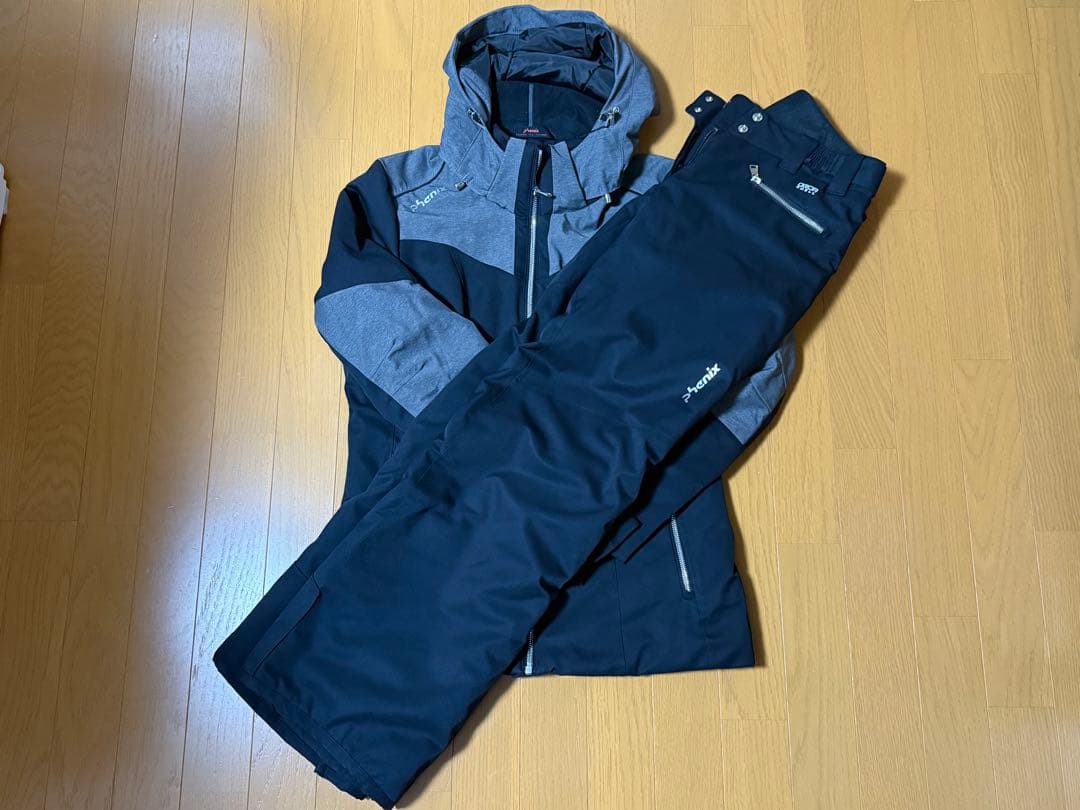 値下げphoenixスキーウェア　黒/グレー