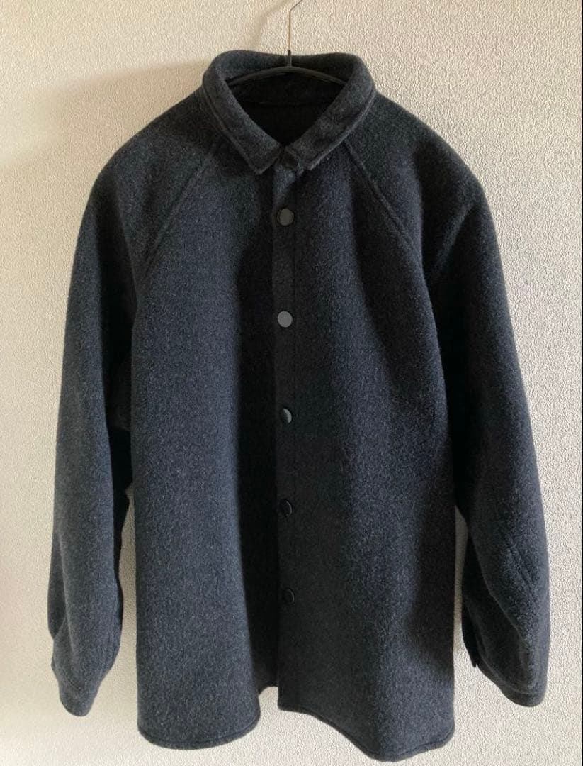 MITTAN SH-108 ウールシルクキャメルシャツ 濃灰 サイズ2