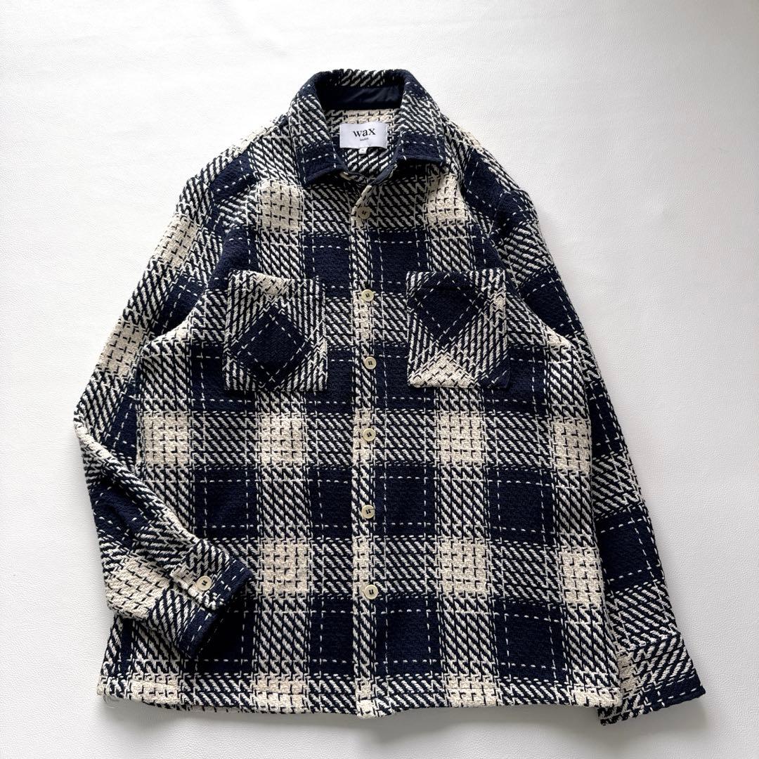 maggy様！ワックスロンドン　wax london オーバーシャツ　ネイビー
