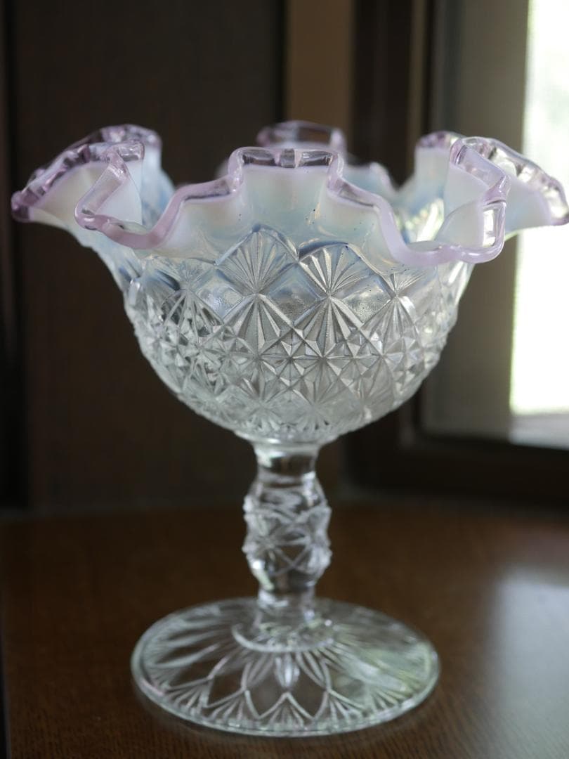 フェントン ピンククレスト Cut & Block オパールセントコンポート