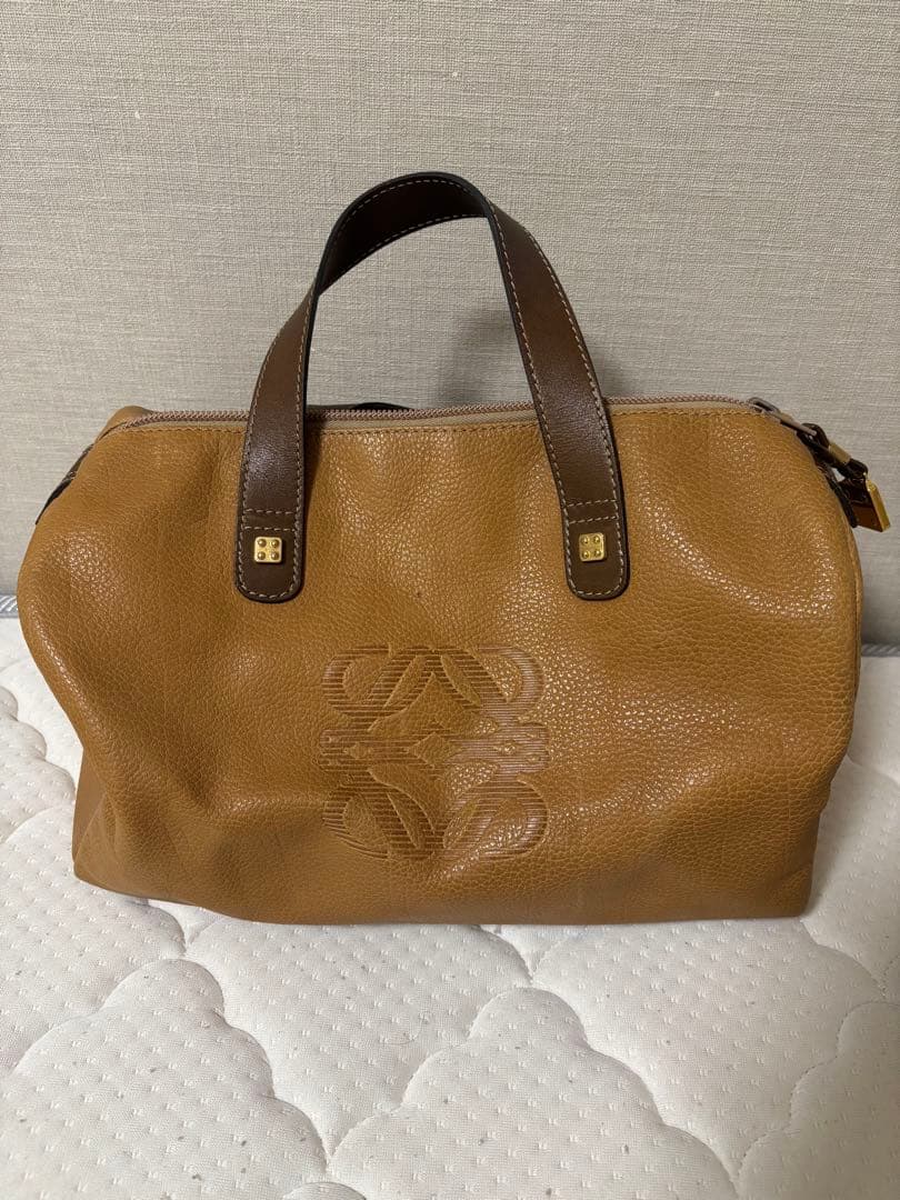 LOEWE レザー ボストンバッグ