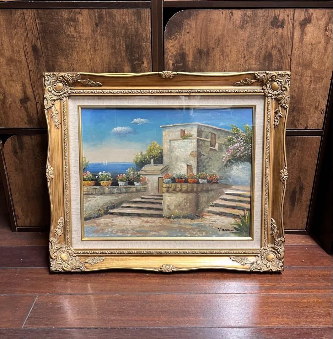 酒井健吉 油彩画 手描き 貴重 作者サイン