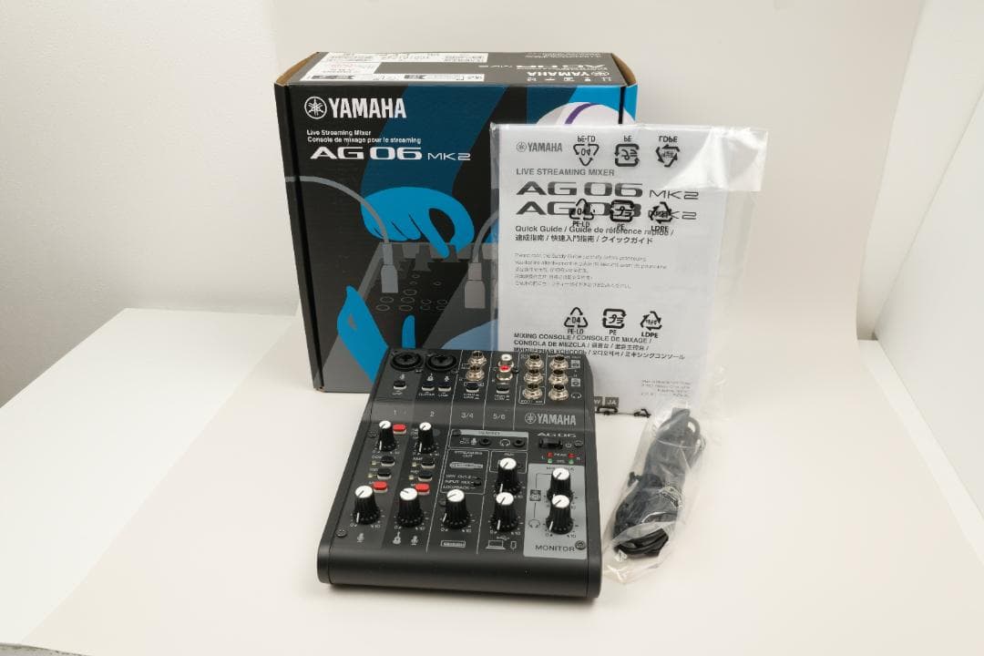 【美品】YAMAHA AG06 MK2 ブラック オーディオインターフェイス