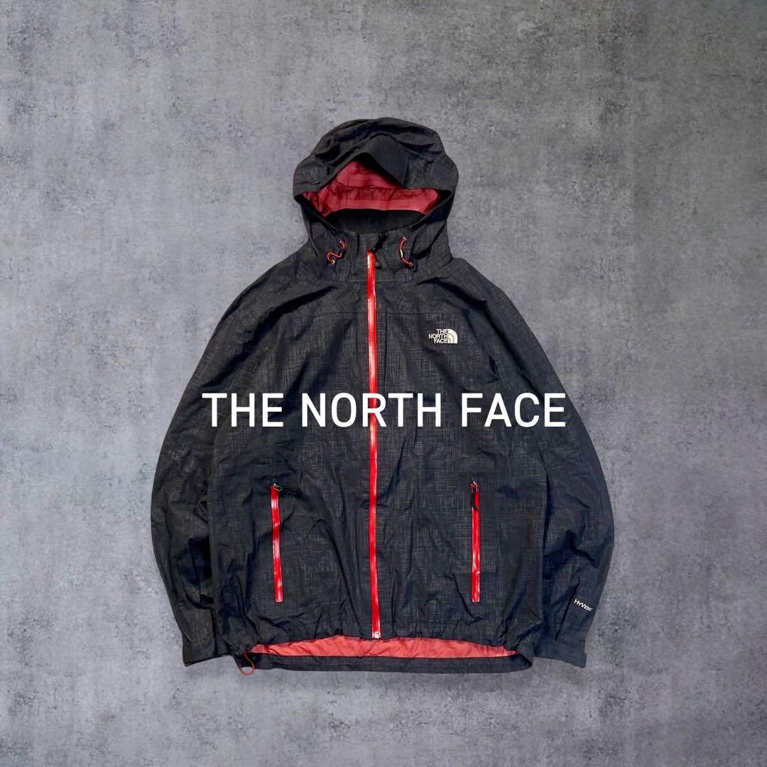 ノースフェイス ハイベント マウンテンパーカー 刺繍ロゴ y2k テック 古着