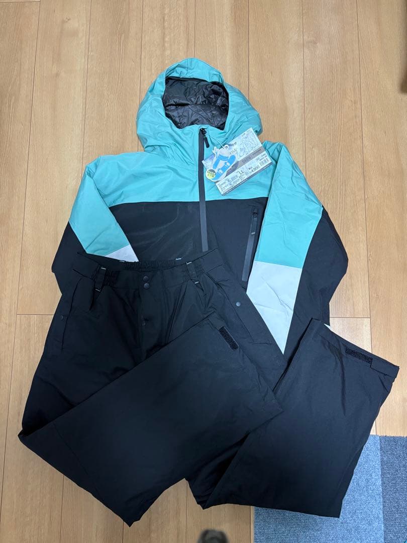 【新品・未使用】ワークマン スノーボードウェア　Ｌ　スノーミント ワークマン イージス防水防寒スーツ スノーウェア LL スノーミント