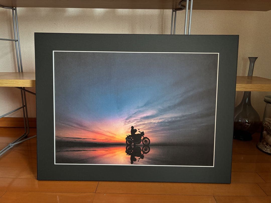 立澤重良アートフォト「ride to twilight」美濃和紙パネル装A2