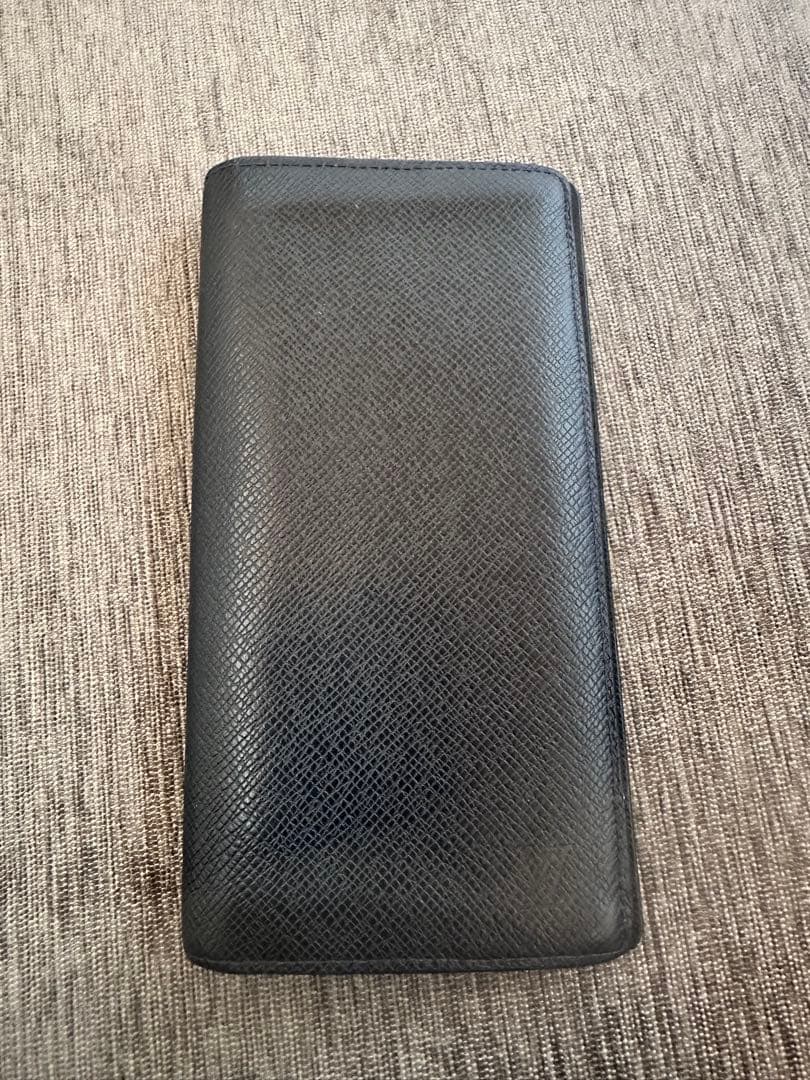 LOUIS VUITTON ブラック 長財布　ポルトフォイユ・ブラザ