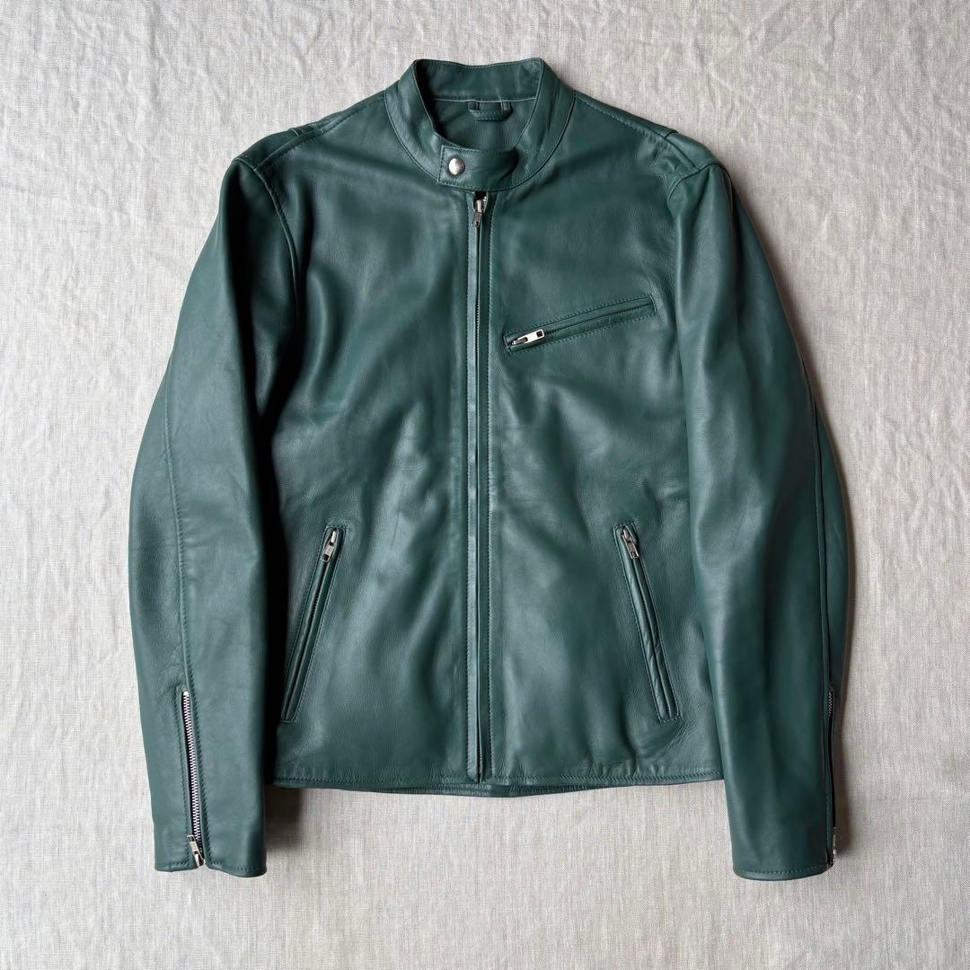 【美品】RH PREMIUM 羊革 希少カラー グリーン ラムレザージャケット 楽天市場】【24h限定10%off】レザージャケット メンズ 本革 ラムレザー