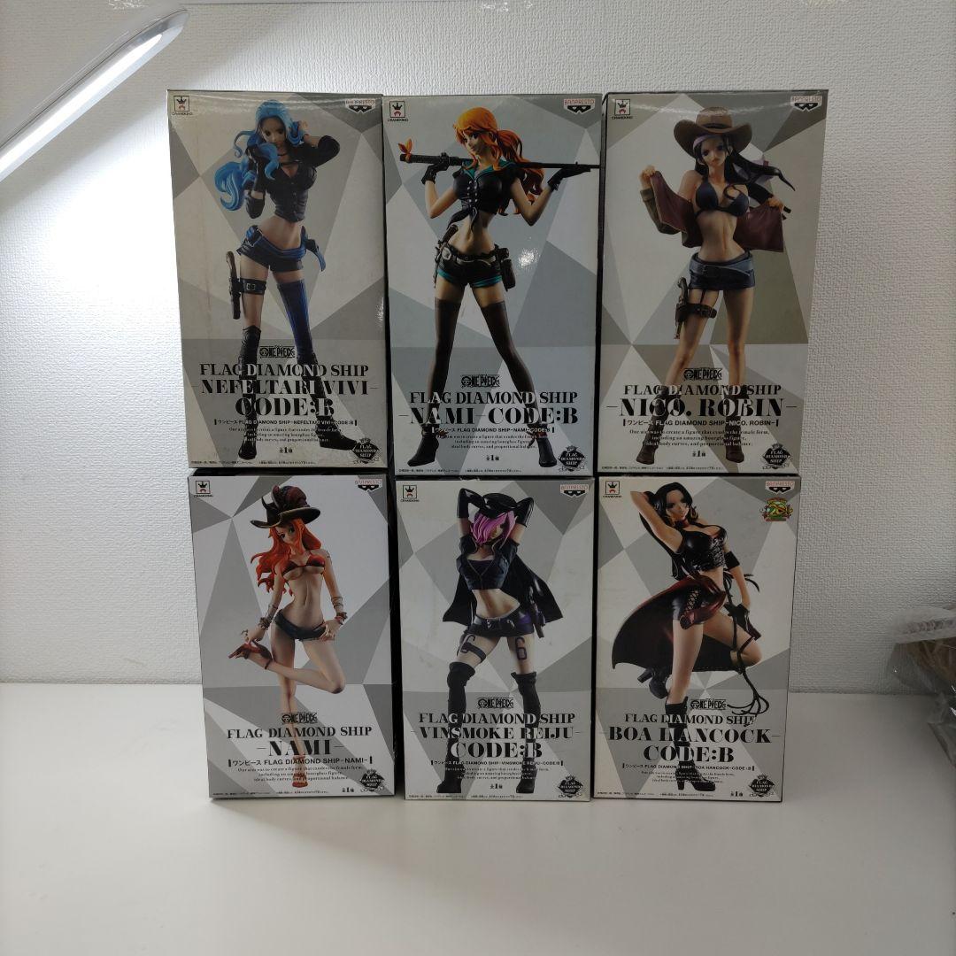 【は47】ワンピース FLAG DIAMOND SHIP フィギュア 6体セット