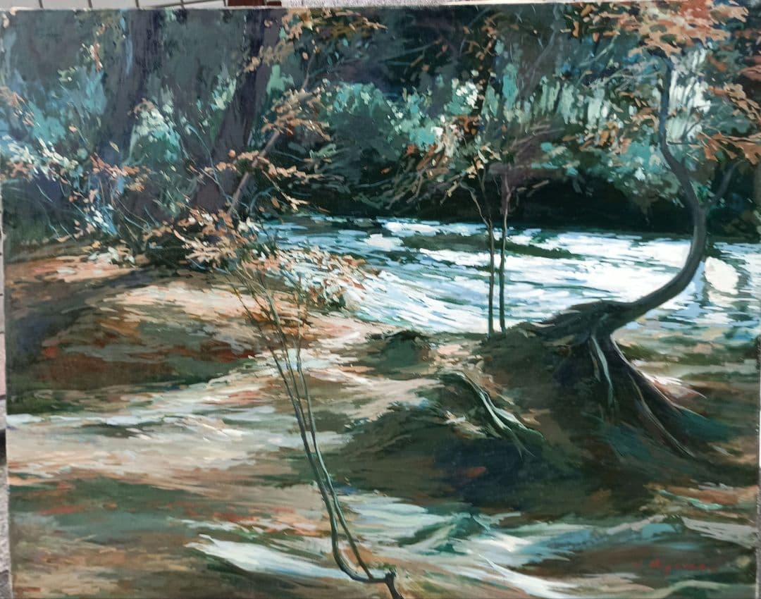 檜山健三　奥入瀬　30号油彩 2026年最新】Yahoo!オークション -絵画 奥入瀬の中古品・新品・未使用